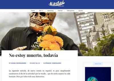 Diseño de página web kadai.com.mx